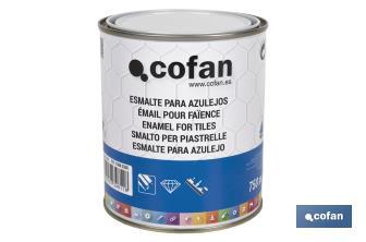 Water-based enamel for tiles | 750ml paint bucket - Cofan