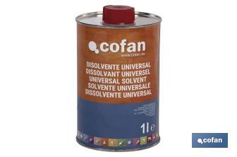 Solvente Universal | Diferentes tamanhos | Para Sintéticos - Cofan