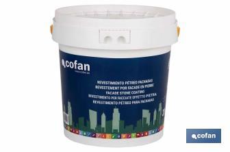 Stone coating | Perfect for facades and exterior walls | High coverage | Washable and breathable - Cofan