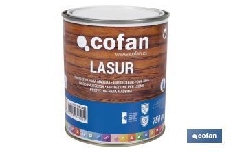 Lasure Protection à l'eau pour Bois | Finition mate | Plusieurs Contenances et Couleurs - Cofan