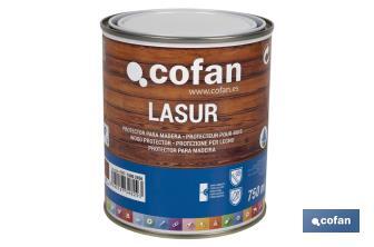 Water-based lasur | Matt finish | Available in different sizes and colours - Cofan