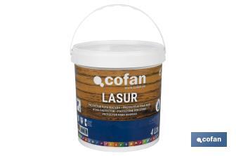 Lasure Protection à l'eau pour Bois | Finition mate | Plusieurs Contenances et Couleurs - Cofan