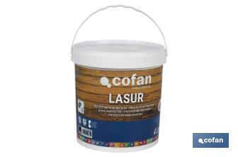 Lasur Protector Aquoso para Madeira | Acabamento Mate | Diferentes Tamanhos e Cores - Cofan