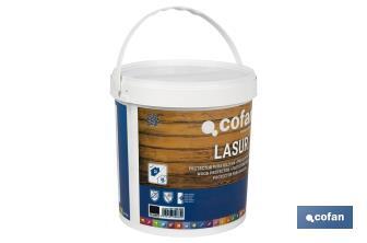 Lasure Protection à l'eau pour Bois | Finition mate | Plusieurs Contenances et Couleurs - Cofan