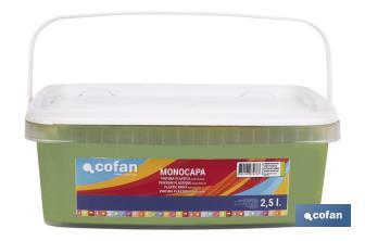 One-coat acrylic paint | Several colours | Suitable for indoor use - Cofan