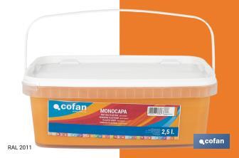 Peinture acrylique monocouche | Plusieurs couleurs | Convient pour utiliser à l'intérieur - Cofan