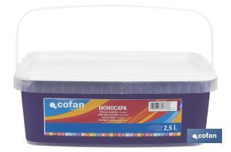 One-coat acrylic paint | Several colours | Suitable for indoor use - Cofan