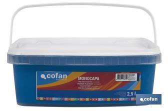 Peinture acrylique monocouche | Plusieurs couleurs | Convient pour utiliser à l'intérieur - Cofan