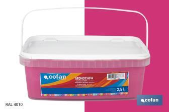 Peinture acrylique monocouche | Plusieurs couleurs | Convient pour utiliser à l'intérieur - Cofan