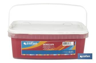 Peinture acrylique monocouche | Plusieurs couleurs | Convient pour utiliser à l'intérieur - Cofan