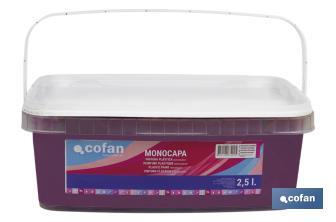 One-coat acrylic paint | Several colours | Suitable for indoor use - Cofan