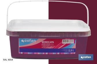 Peinture acrylique monocouche | Plusieurs couleurs | Convient pour utiliser à l'intérieur - Cofan