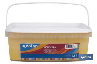 Peinture acrylique monocouche | Plusieurs couleurs | Convient pour utiliser à l'intérieur - Cofan