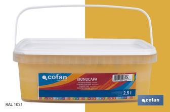 Peinture acrylique monocouche | Plusieurs couleurs | Convient pour utiliser à l'intérieur - Cofan