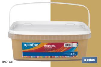 Peinture acrylique monocouche | Plusieurs couleurs | Convient pour utiliser à l'intérieur - Cofan