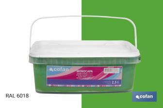 Peinture acrylique monocouche | Plusieurs couleurs | Convient pour utiliser à l'intérieur - Cofan