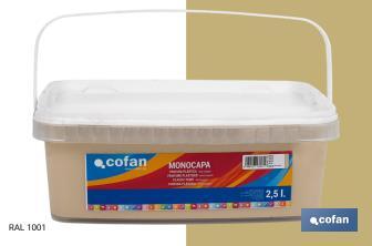 Peinture acrylique monocouche | Plusieurs couleurs | Convient pour utiliser à l'intérieur - Cofan