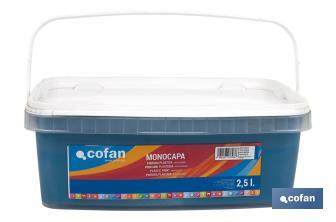 One-coat acrylic paint | Several colours | Suitable for indoor use - Cofan