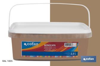 Peinture acrylique monocouche | Plusieurs couleurs | Convient pour utiliser à l'intérieur - Cofan