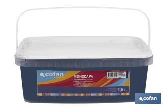 Peinture acrylique monocouche | Plusieurs couleurs | Convient pour utiliser à l'intérieur - Cofan