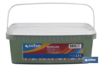 One-coat acrylic paint | Several colours | Suitable for indoor use - Cofan