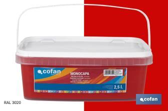 Peinture acrylique monocouche | Plusieurs couleurs | Convient pour utiliser à l'intérieur - Cofan