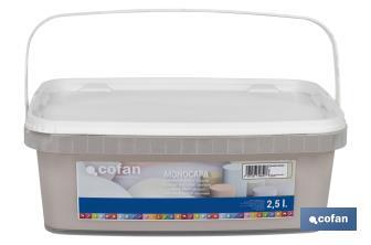 Peinture acrylique monocouche | Plusieurs couleurs | Convient pour utiliser à l'intérieur - Cofan