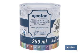 Pintura a la tiza chalk paint | Adecuada para restauración y decoración de muebles | Diferentes capacidades | Varios colores - Cofan