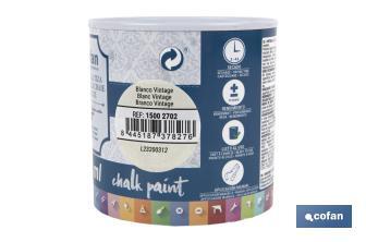 Pittura al gesso chalk paint | Ideale per restaurare e decorare mobili | Diverse capacità | Vari colori  - Cofan