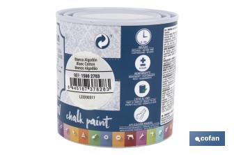 Peinture à la craie chalk paint | Convient pour la restauration et la décoration de meubles | Différentes capacités | Plusieurs couleurs  - Cofan