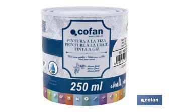 Tinta a giz | Chalk paint | Adequada para restauro e decoração de moveis | Diferentes capacidade | Várias cores  - Cofan