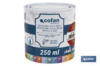 Peinture à la craie chalk paint | Convient pour la restauration et la décoration de meubles | Différentes capacités | Plusieurs couleurs  - Cofan