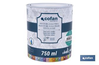 Peinture à la craie chalk paint | Convient pour la restauration et la décoration de meubles | Différentes capacités | Plusieurs couleurs  - Cofan