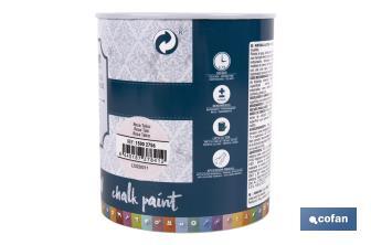 Peinture à la craie chalk paint | Convient pour la restauration et la décoration de meubles | Différentes capacités | Plusieurs couleurs  - Cofan