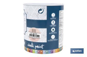 Pintura a la tiza chalk paint | Adecuada para restauración y decoración de muebles | Diferentes capacidades | Varios colores - Cofan