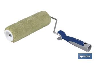 Thread paint roller for textured walls | Professional use | Length of 220cm | Diameter of 50mm - Cofan