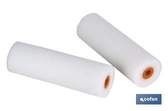 Pack of 2 refills | Mini paint roller | Multi-purpose | Length of 60 or 110mm | Diameter of 1.8cm - Cofan