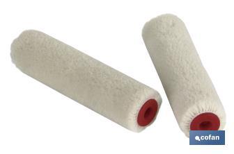 Pack of 2 refills | Mini paint roller for enamelling or varnishing | Non-drip system - Cofan