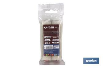 Pack of 2 refills | Mini paint roller for enamelling or varnishing | Non-drip system - Cofan