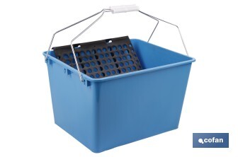 Bac avec grille pour égoutter les rouleaux | Avec anses métalliques incorporées | Spécial pour un usage professionnel - Cofan
