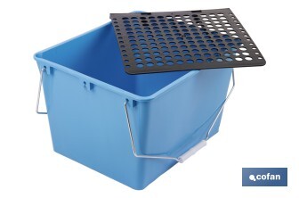Bac avec grille pour égoutter les rouleaux | Avec anses métalliques incorporées | Spécial pour un usage professionnel - Cofan