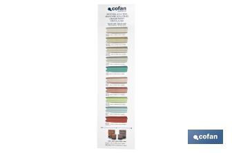 Colour chart for chalk paint with 10 colours | Colour guide for chalk paint - Cofan