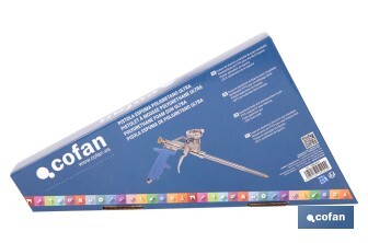 Pistolet pour Mousse de Polyuréthane Ultra | Manche ergonomique | Dimensions : 18 cm x ø2 mm - Cofan