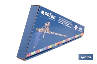 Pistolet pour Mousse de Polyuréthane Ultra | Manche ergonomique | Dimensions : 18 cm x ø2 mm - Cofan