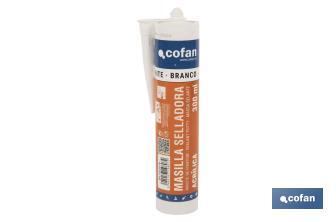 Acrylic caulk | Grey | Cartridge of 300ml - Cofan