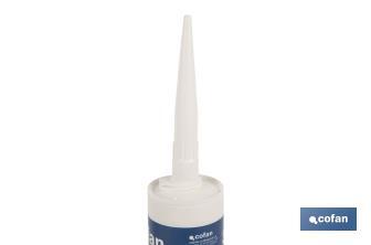 Acrylic caulk | Grey | Cartridge of 300ml - Cofan