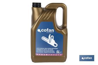 Special chainsaw oil for chains | Continuous lubrication of cutting chains | Wear protection - Cofan