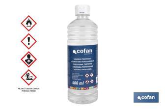 Aguarrás Profissional | Capacidade de 500 ml ou 1 litro | Ideal para dissolver - Cofan