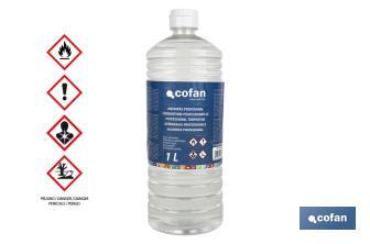 Professional turpentine | Available with two capacities: 500ml or 1 litre | Ideal to dissolve - Cofan