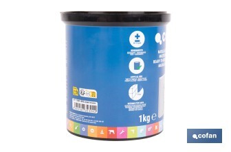 Mastic fibré élastique | Pour une utilisation en extérieur | Format de 1 et 5 kg - Cofan